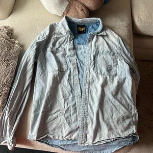 Justin Beiber’s Drew House denim style cotton button down